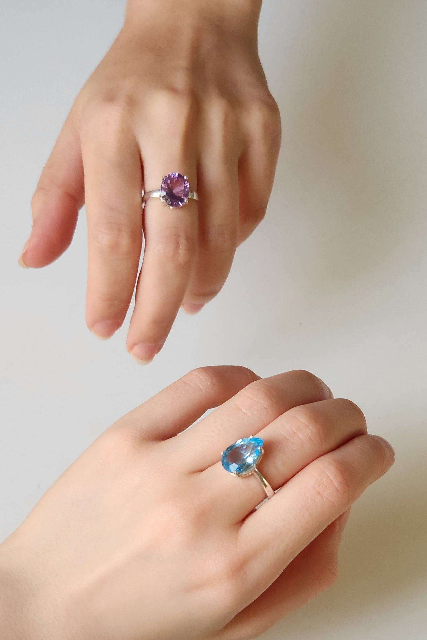 Round Shaped Amethyst Ring