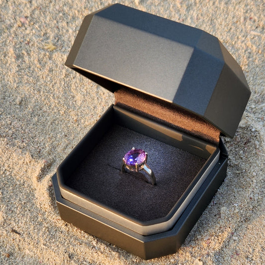 Round Shaped Amethyst Ring